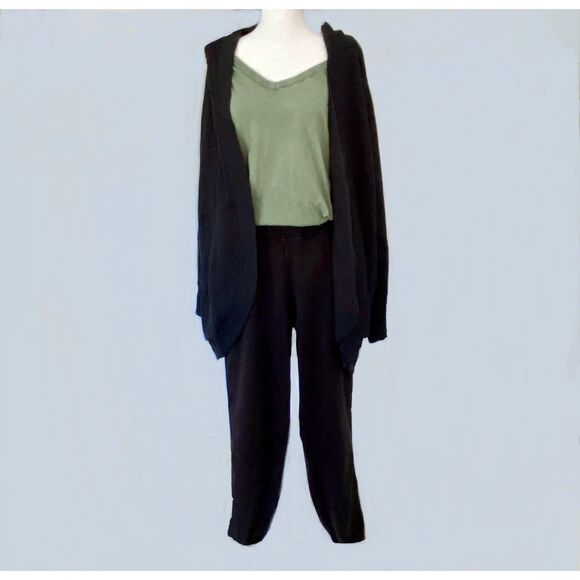 Aerie Soft Black Joggers with Faded Wash Size M - Picture 4 of 8